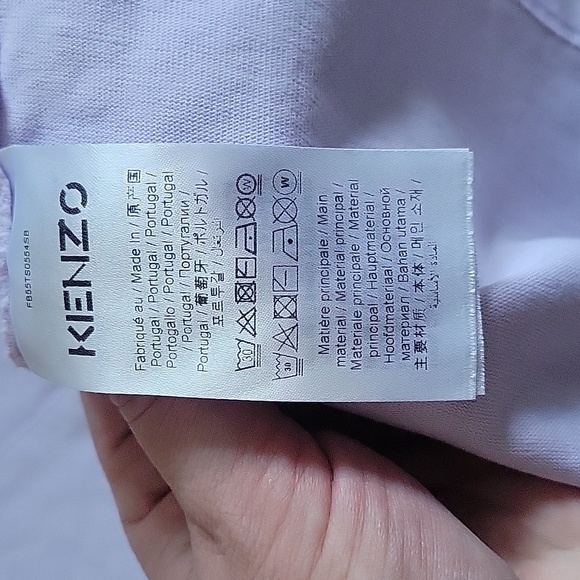NWT Kenzo Boxy Oversized Lilac T-shirt Size S - Picture 6 of 8